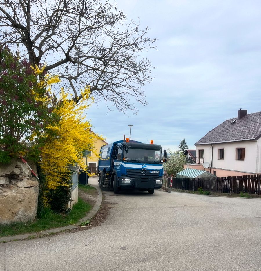 Upozornění – strojní čištění silnic 9. 4. 2026