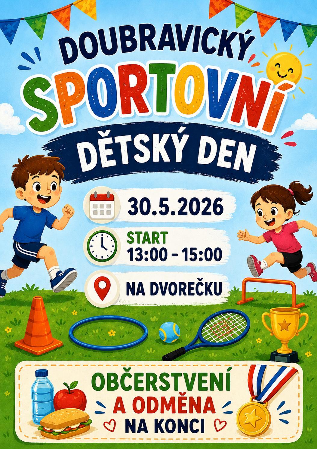 Doubravický sportovní dětský den 30.05. 2026