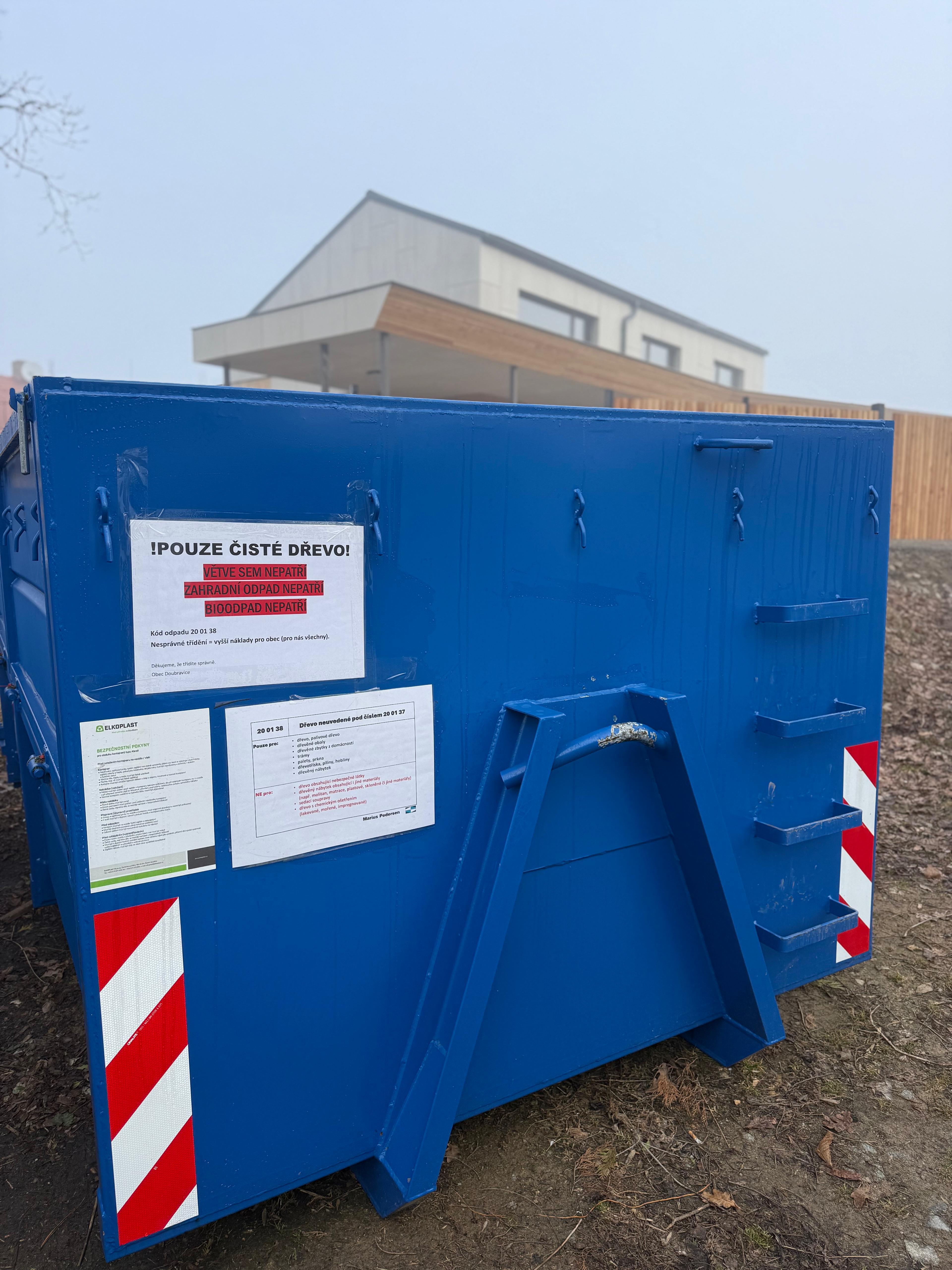 Prosba o správné třídění odpadu