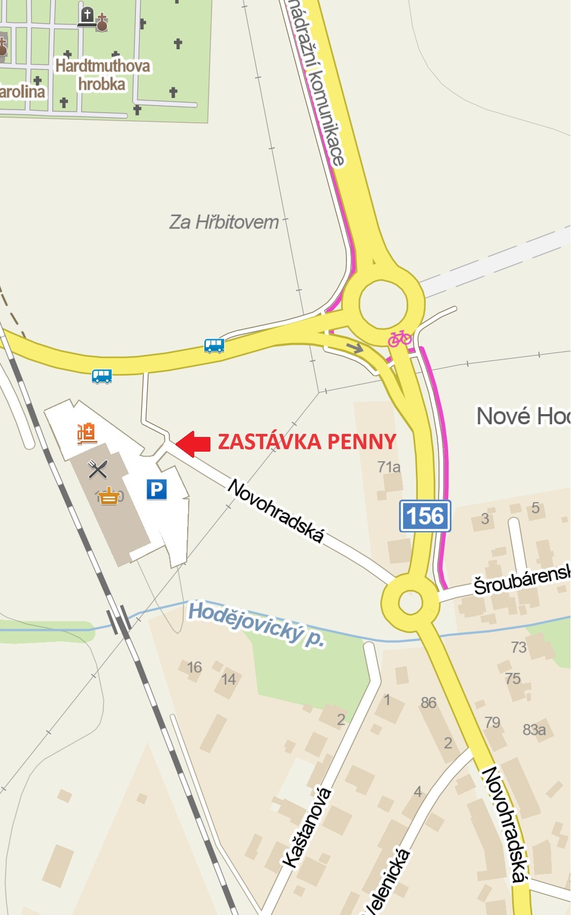 Doubravická doprava "Doubravice – náves" na zastávku "Nové Hodějovice" a zpět  s platností od 01.02.2024